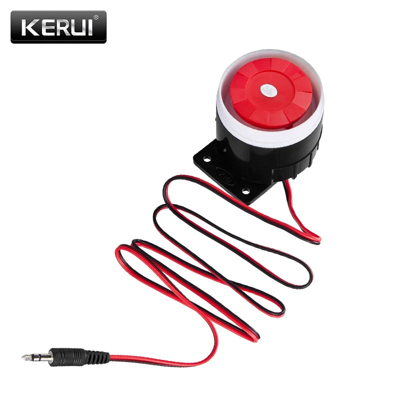 KERUI Mini Wired Siren Horn For Wireless Home Alarm Security System 120 dB Loudly Siren - Home Smart Direct
