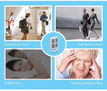 KERUI Wireless High-Performance Portable Remote Control 4 Buttons Keychain For WIFI GSM PSTN Home Security Alarm System - Home Smart Direct