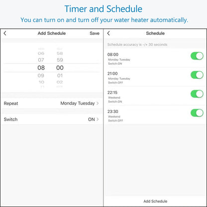 Smart Home ZigBee EU Boiler Water Heater Switch 4400W Tuya App Remote Control ON OFF Timer Voice Control Google Home Alexa MQTT - Home Smart Direct