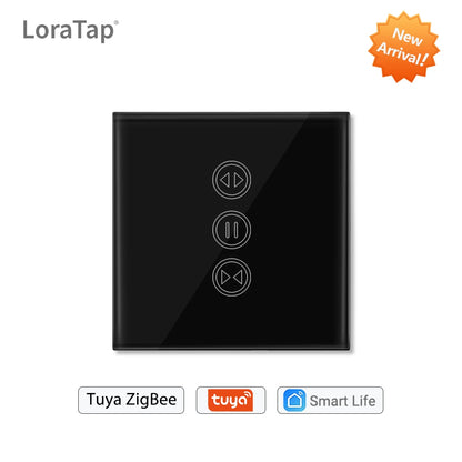 Tuya Smart Life ZigBee 3.0 Curtain Blind Switch for Roller Shutter Tubular motor Google Home Alexa Voice Control Smart Home MQTT - Home Smart Direct