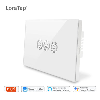 WiFi Curtain Switch Touch Panel Tuya App Remote Control Electrical Roller Shutter Blind Voice Control Google Home Alexa Echo DIY - Home Smart Direct