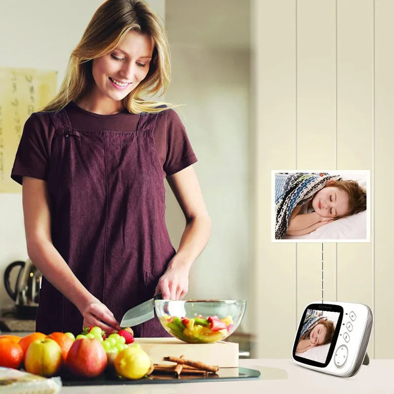 Wireless Baby Monitor with LCD Screen Two Way Talk and Babysitter Camera