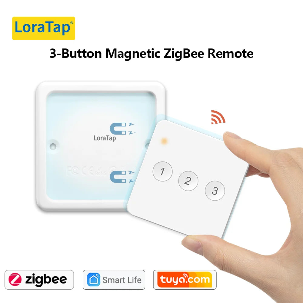 Tuya ZigBee 3.0 Wireless 3 Gang Remote Control Scene Switch Support Smart Life Home Assistant ZigBee2MQTT Automation DIY - Home Smart Direct