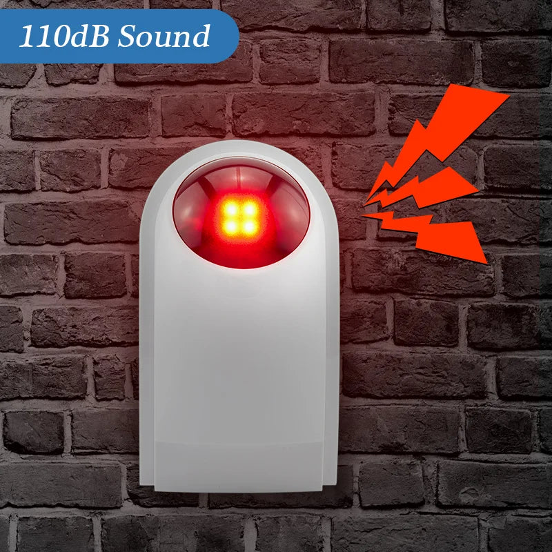 KERUI J008 110dB Indoor Outdoor Wireless Flashing Siren Strobe Light Sensor For Home Garge Alarm Security System - Home Smart Direct