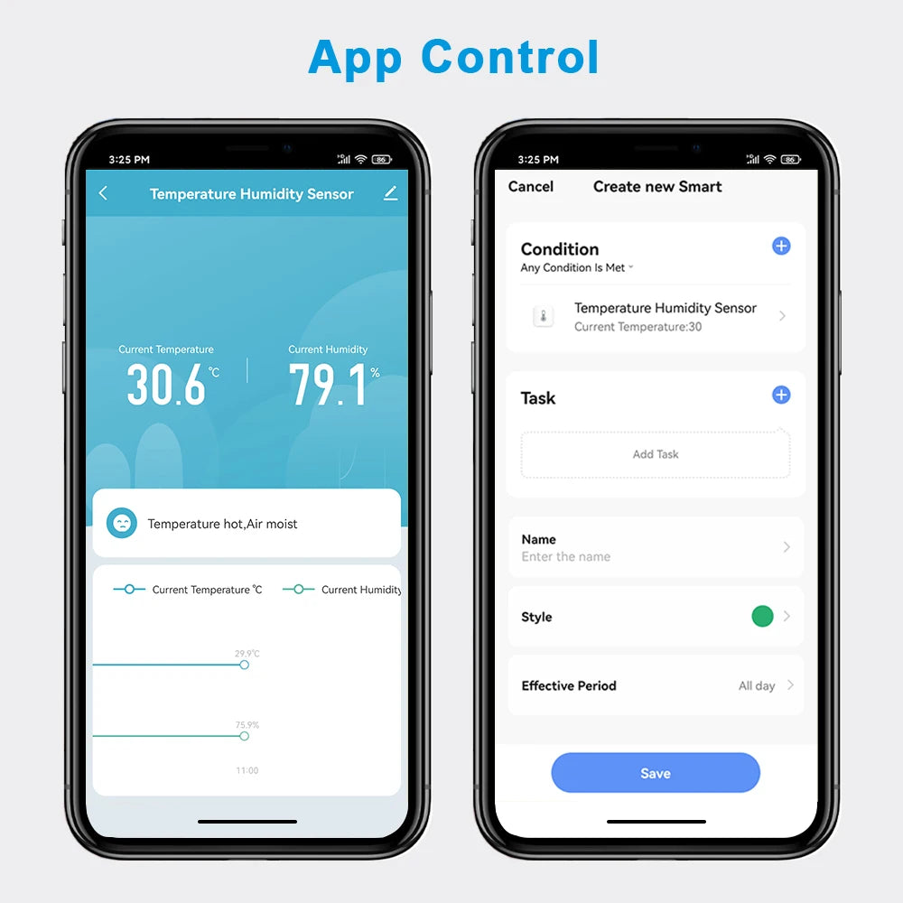 Tuya ZigBee 3.0 Wireless Temperature and Humidity Sensor Works with Home Assistant Smart Life DIY Google Alexa Echo Automation - Home Smart Direct