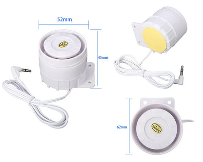 PGST Wired Siren Speaker 3.5mm jack for Wireless Alarm System Home Security PG107 PG106 PG105 PG103 - Home Smart Direct