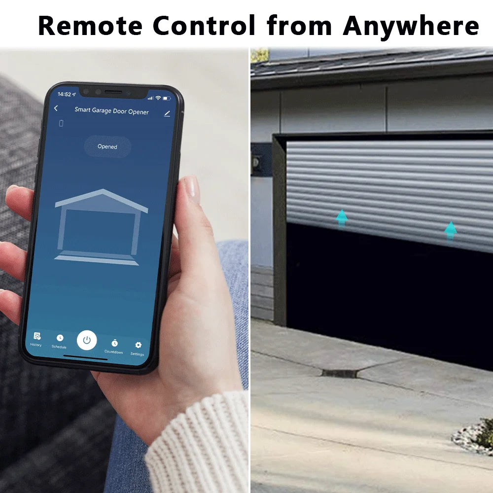 Tuya ZigBee 3.0 Garage Door Wireless Sensor Opener Controller Switch Control by Smart Life Works with Google Home Echo Alexa - Home Smart Direct