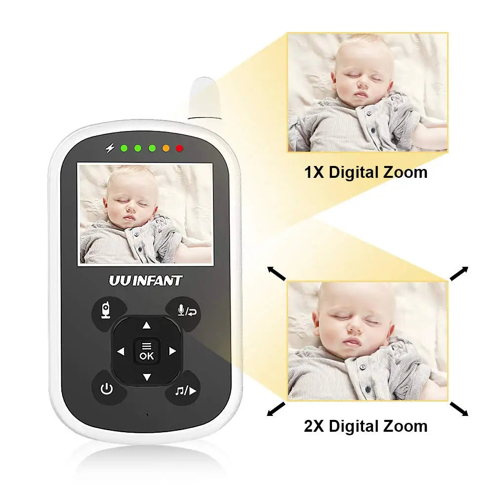 Video Baby Monitor with Camera Audio Night Vision and Temperature Sensor