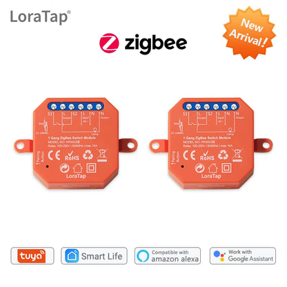 Tuya Smart  ZigBee 3.0 Relay 16A DIY Module for Light and Device ON OFF App Remote Control Timer Support Google Home Alexa MQTT - Home Smart Direct