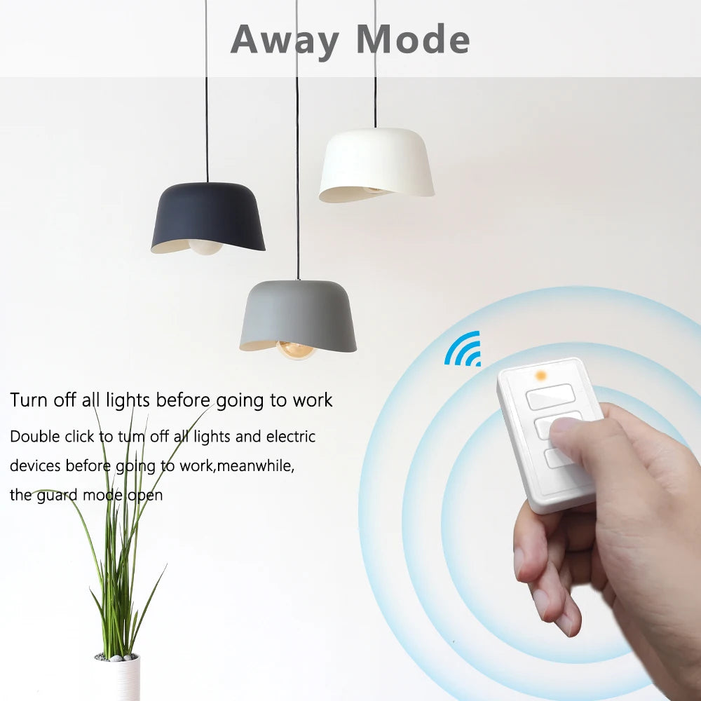Tuya ZigBee 3.0 Wireless US 3 Gang Remote Control Switch Compatible with Smart Life Home Assistant Zigbee2MQTT DIY - Home Smart Direct
