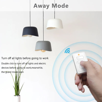 Tuya ZigBee 3.0 Wireless US 3 Gang Remote Control Switch Compatible with Smart Life Home Assistant Zigbee2MQTT DIY - Home Smart Direct