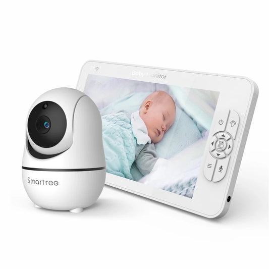 Video Baby Monitor with Large Screen Split Mode and Long Battery Life