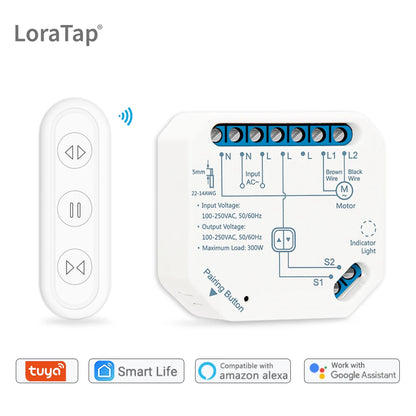 Smart Curtain Switch Module with Remote and App Control