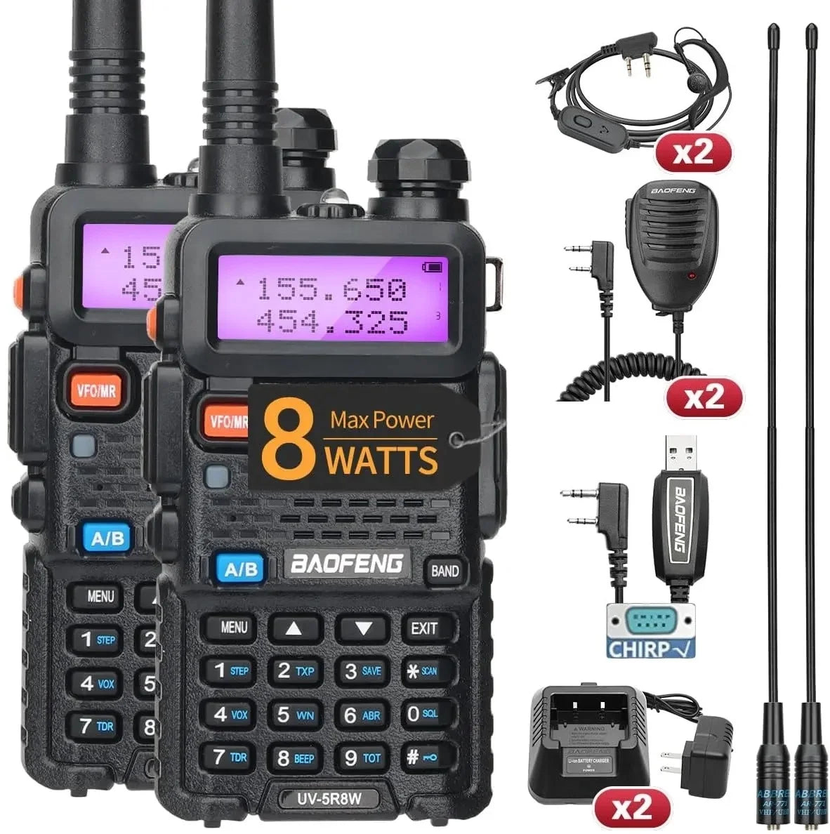 Dual Band Long Range Walkie Talkie with Powerful Output