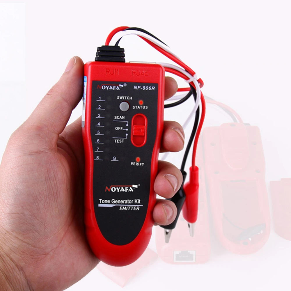 NOYAFA NF-806R Network Cable Tester Ethernet RJ45 RJ11 Line Finder LED
