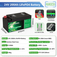 24V 200AH 5120Wh