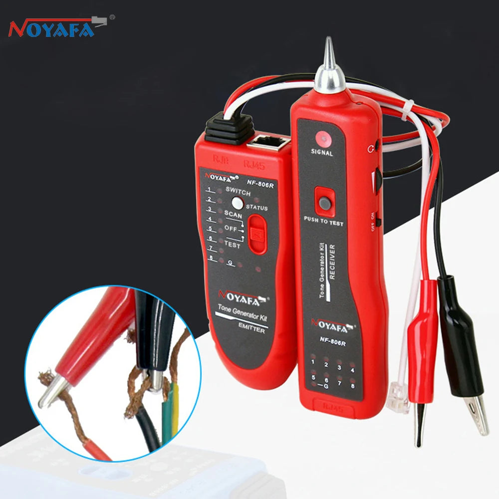 NOYAFA NF-806R Network Cable Tester Ethernet RJ45 RJ11 Line Finder LED