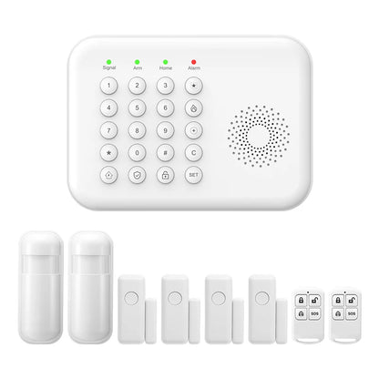 PGST WiFi 4G Security Protection Tuya Smart Life Home Automation Door Magnetic Motion Sensor Alarm Security System Kit Set Alexa - Home Smart Direct