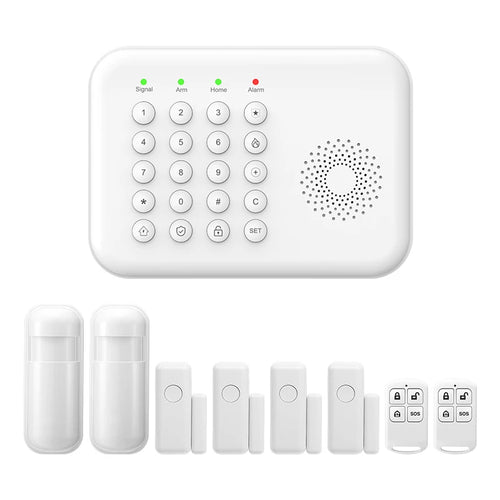 PGST WiFi 4G Security Protection Tuya Smart Life Home Automation Door Magnetic Motion Sensor Alarm Security System Kit Set Alexa - Home Smart Direct