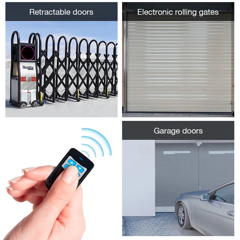 433MHz Remote Control Duplicator with 4 Buttons Smart Copy Remote Control for Electric Garage Door Gate Opener Remote Cloning - Home Smart Direct