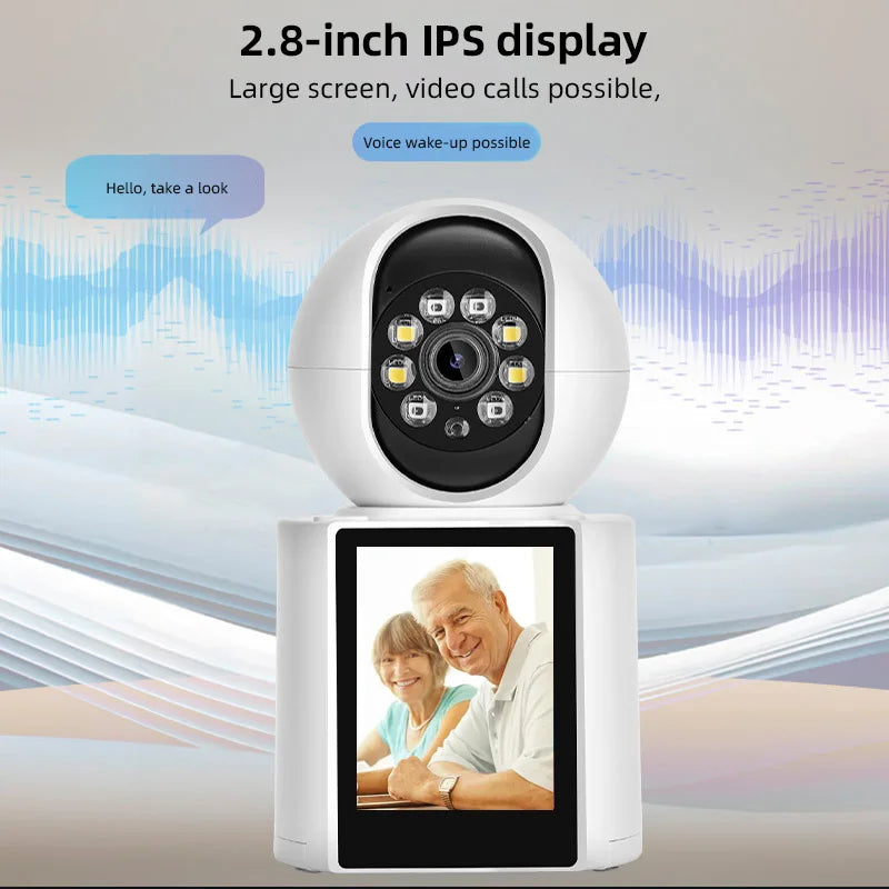KERUI 1080P 2MP HD PTZ WIFI IP Camera With 2.8 Inch IPS Screen Video Calls Camera Home Security CCTV Surveillance Baby Monitor - Home Smart Direct