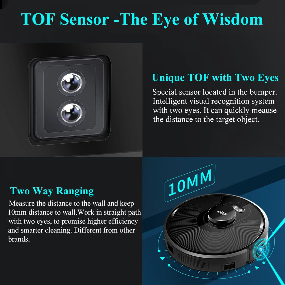 Smart Robot Vacuum Cleaner with Laser Navigation and Mapping