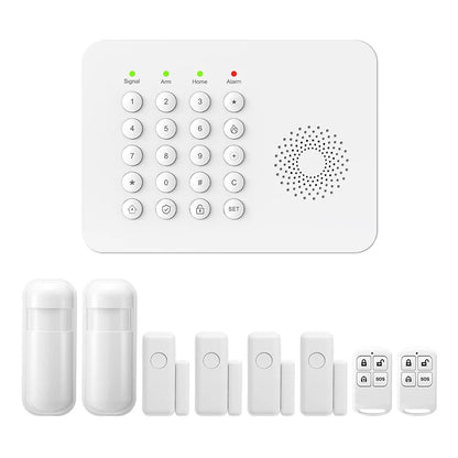 PGST WiFi 4G Security Protection Tuya Smart Life Home Automation Door Magnetic Motion Sensor Alarm Security System Kit Set Alexa - Home Smart Direct