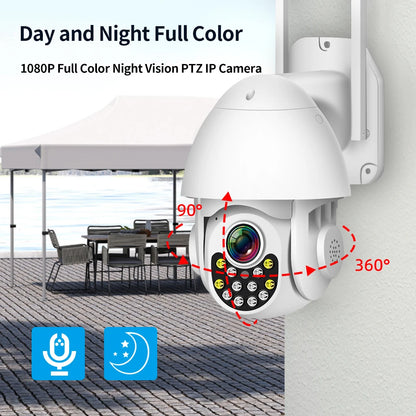 PGST 2MP 1080P IP WiFi PTZ Tuya Security Camera Outdoor Surveillance Camera CCTV Smart Life Waterproof 2-Way Audio Night Vision - Home Smart Direct