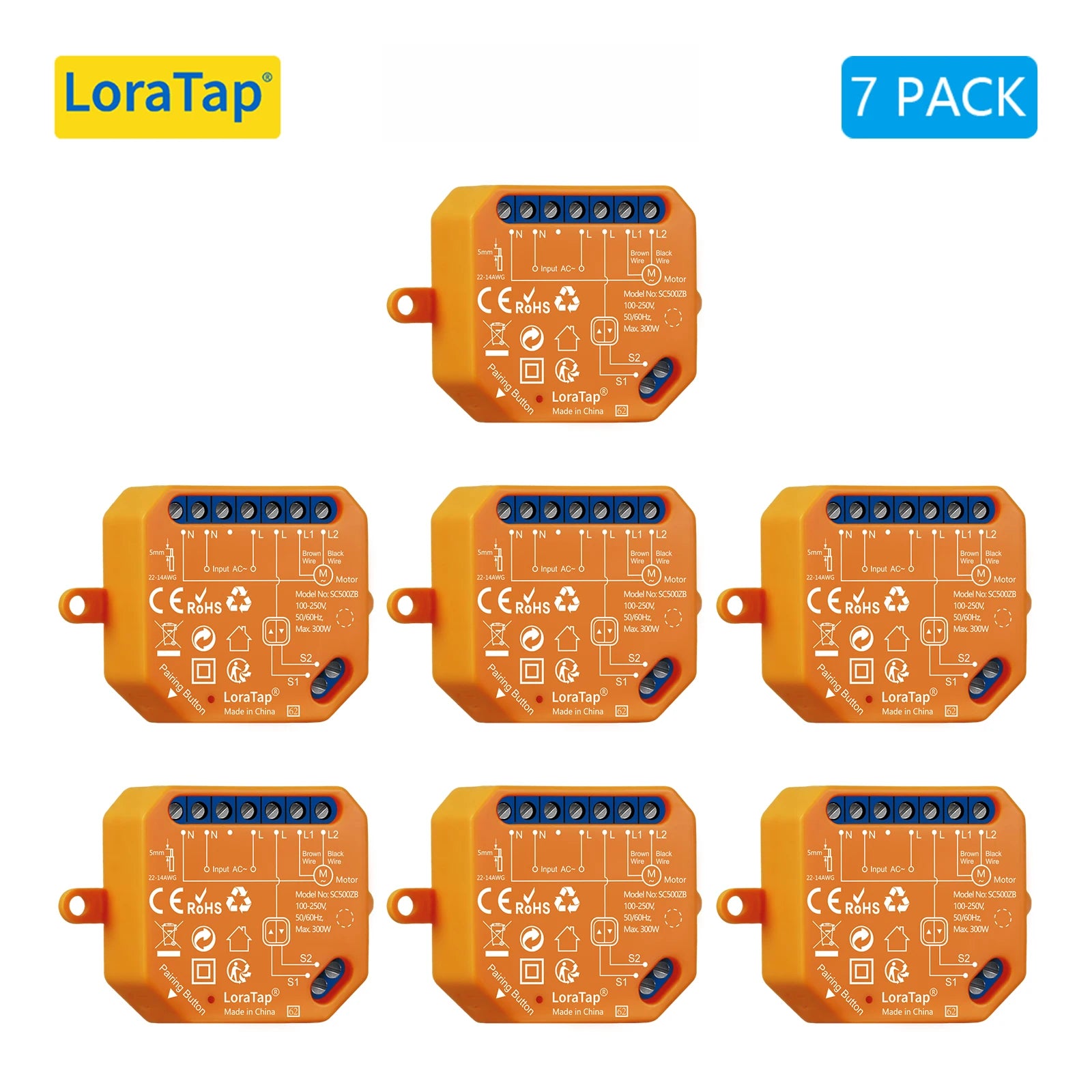 LoraTap ZigBee Shutter Switch Module For Electric Motorized Curtain Blind Tuya Smart Life Roller Alexa Google Home ZigBee2MQTT - Home Smart Direct