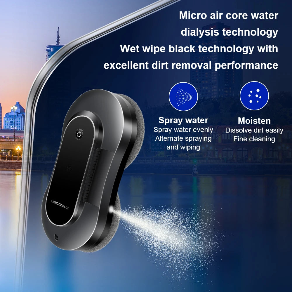 Window Cleaning Robot with Laser Sensor and Remote Control