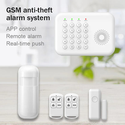 PGST WiFi GSM Security Protection Alexa Tuya Smart Life Home Automation Motion Door Magnetic Sensor Alarm Security System Kit - Home Smart Direct
