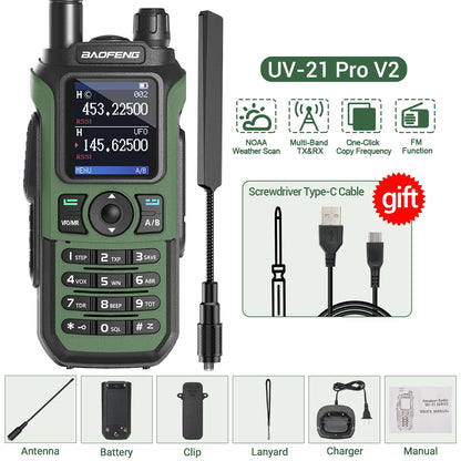 Long Range Waterproof Walkie Talkie with Multi Band Support