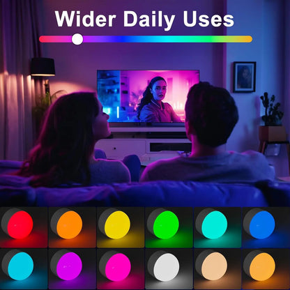 Rechargeable Light Bulb with Remote Detachable and Color Options - Home Smart Direct