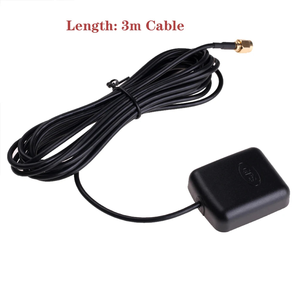 Car GPS Antenna with SMA Connector Cable for Navigation Units