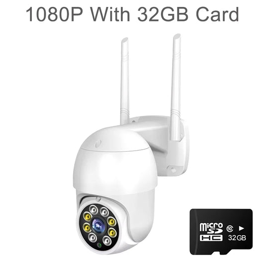 PGST 2MP 1080P IP WiFi PTZ Tuya Security Camera Outdoor Surveillance Camera CCTV Smart Life Waterproof 2-Way Audio Night Vision - Home Smart Direct