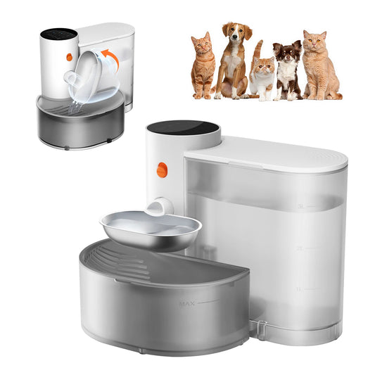 Stainless Steel Smart Pet Water Bowl with Purification