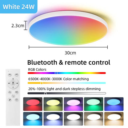 Smart RGB Ceiling Light with Bluetooth App Control - Home Smart Direct