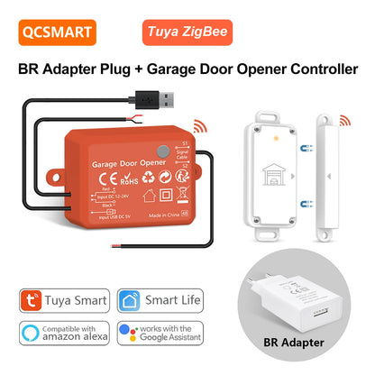 Smart ZigBee Garage Door Sensor and Controller