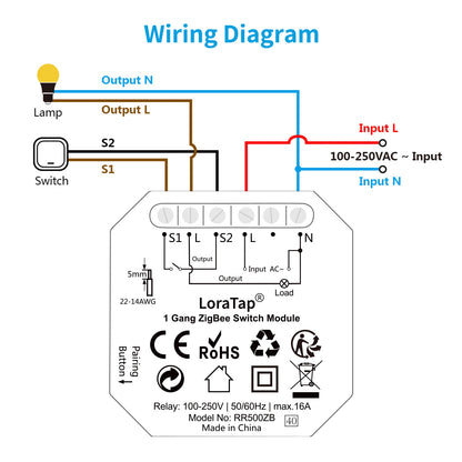 QCSMART The Light Switch 16A Relay Module Remote Control ZigBee Smart Solution Tuya Smart Life App Google Assistant Alexa DIY - Home Smart Direct