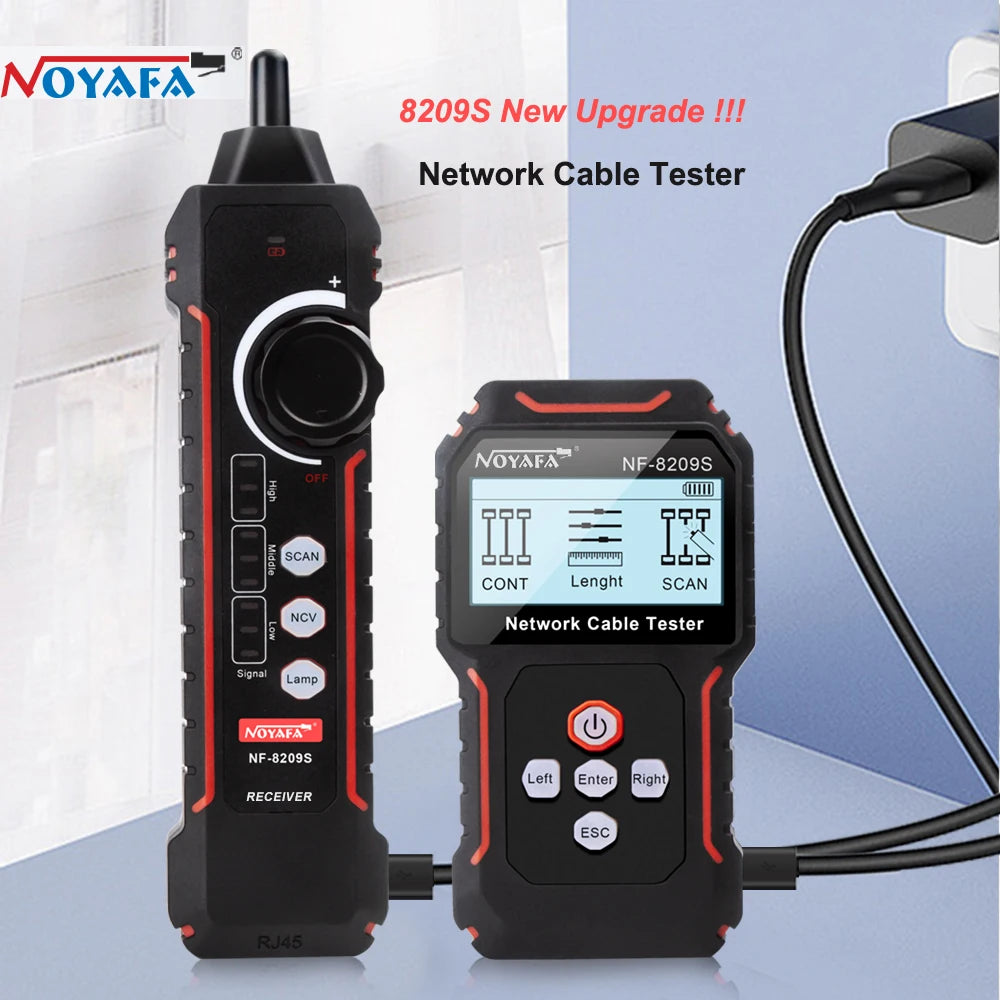 NOYAFA NF-8209S LAN Cable Tracker Measure Length Wiremap Tester