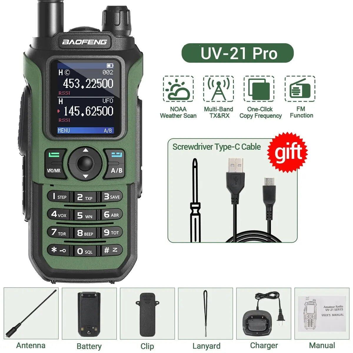 Long Range Waterproof Walkie Talkie with Multi Band Support