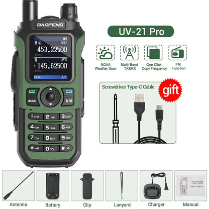 Long Range Waterproof Walkie Talkie with Multi Band Support