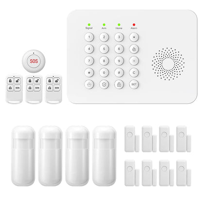 PGST WiFi 4G Security Protection Tuya Smart Life Home Automation Door Magnetic Motion Sensor Alarm Security System Kit Set Alexa - Home Smart Direct