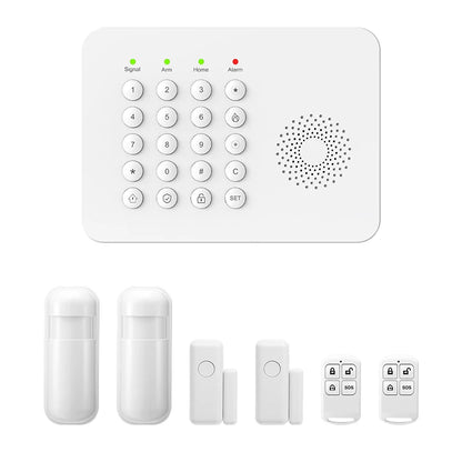 PGST WiFi 4G Security Protection Tuya Smart Life Home Automation Door Magnetic Motion Sensor Alarm Security System Kit Set Alexa - Home Smart Direct