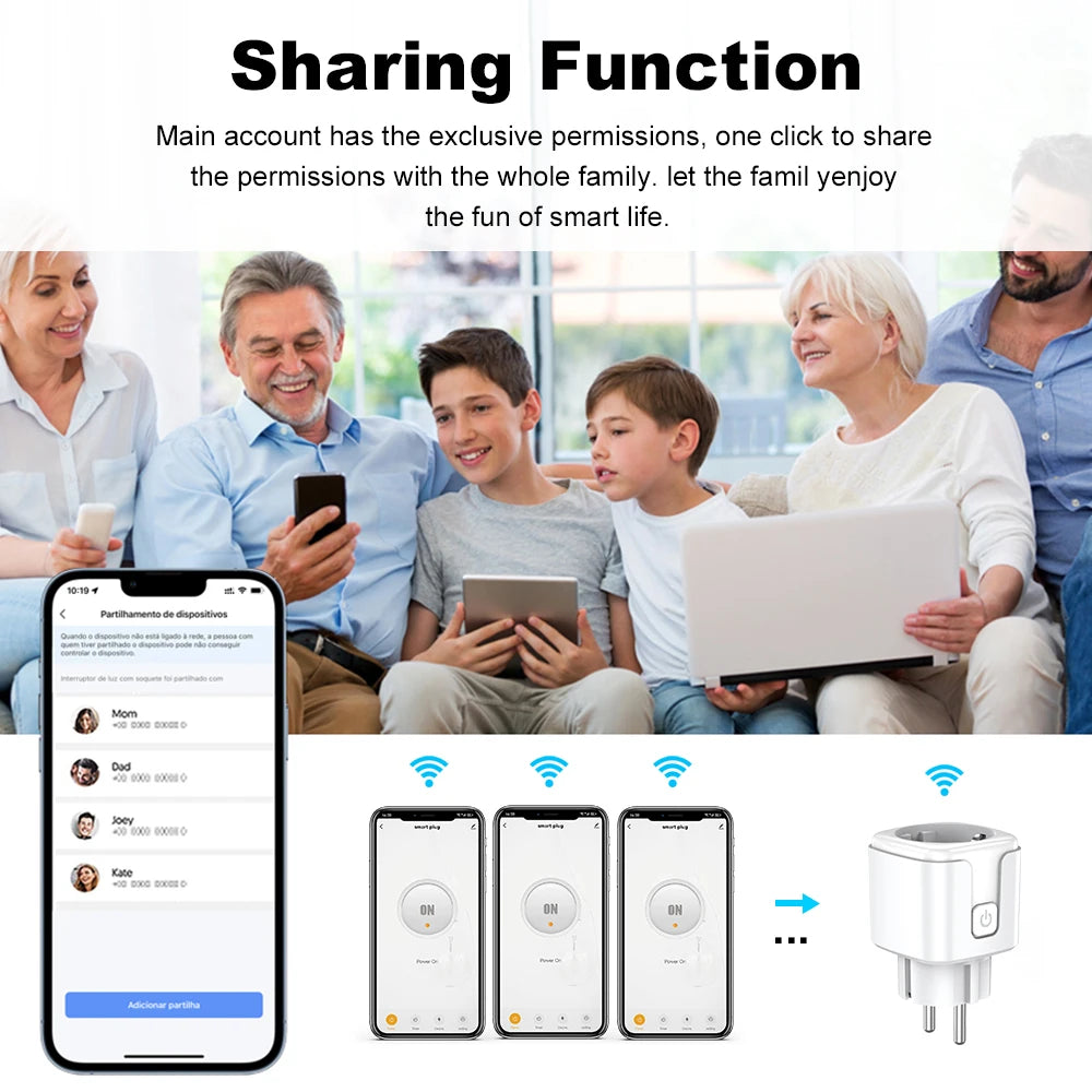 Smart Plug Zigbee with Power Monitor and Voice Control