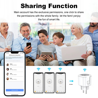 Smart Plug Zigbee with Power Monitor and Voice Control