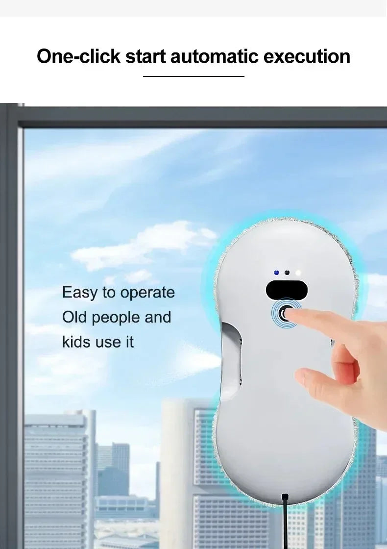 Dual Sided Spray Window Cleaning Robot for Home and Office