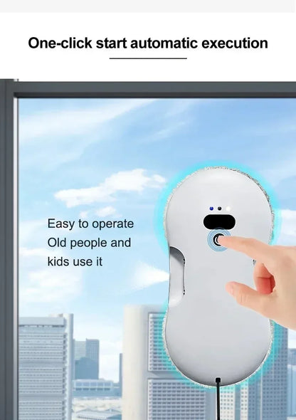 Dual Sided Spray Window Cleaning Robot for Home and Office