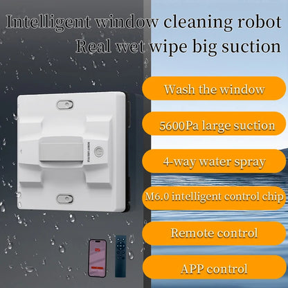 Window Cleaning Robot with Auto Spray and App Control