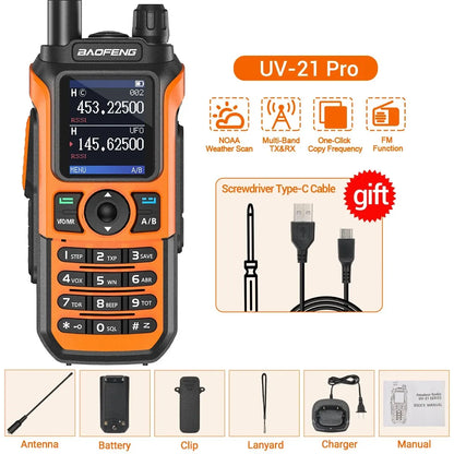 Long Range Waterproof Walkie Talkie with Multi Band Support
